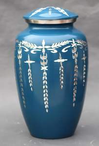 Adult Cremation Urns for Male/Female Funeral Urn for Human Ashes Decorative Urns for Ashes Large <b>Keepsake</b> <b>Box</b> (Firozi ) - Product Image 3