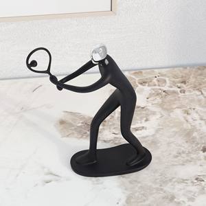 Muñeca Decorativa de Resina de Jugador de Tenis de 25 cm, Adorno Minimalista para Sala de Estar Interior, Decoración Navideña - Product Image 2