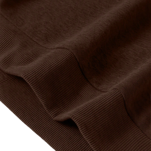 Men's Brown Quarter Zip <b>Hooded</b> <b>Fleece</b> Pullover Sweatshirt 100% Cotton Anti-Pilling Ribbed Cuffs Hem Soft Warm Casual Long Sleeve - Product Image 5