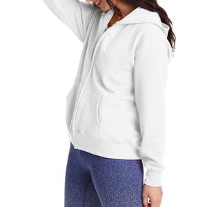 Sudaderas con capucha de gran tamaño para mujer, sudaderas con cremallera completa personalizada 100% de algodón orgánico, Sudadera con capucha reflectante para mujer para invierno - Product Image 2
