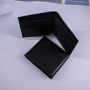 Cartera Corta de Cuero Genuino Unisex Más Vendida, Delgada, de Lujo, Minimalista, Tarjetero, Forro de Poliéster RFID, Uso Diario - Product Image 2