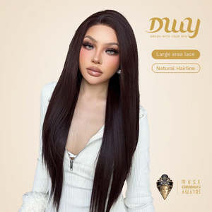 Abigail-DWY Body Wave Wig with Silky Straight Virgin Hair Librea Lace Front Long and <b>Medium</b> Length Options Natural Hairline - Product Image 4