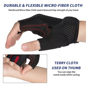 Guantes de ciclismo para hombres de alta calidad Guantes de cuero de la mejor tarifa con precios cómodos y baratos antideslizantes - Product Image 6