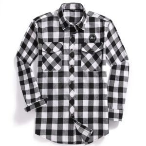 คุณภาพสูงผู้ชายผ้าสักหลาดผ้าฝ้ายผู้ชายแขนยาวลายสก๊อตที่กําหนดเองฤดูใบไม้ร่วงสบายๆยอดนิยมผ้าสักหลาดผู้ชายเสื้อ - Product Image 5