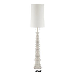 Lampadaire en métal noir avec abat-jour blanc pour bureau et salon d'hôtel à domicile - Product Image 5