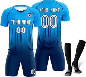 Fabricación de fábrica Ropa deportiva Uniforme de fútbol Color y diseños personalizados Uniforme de fútbol de alta calidad Ropa de entrenamiento Kits completos de fútbol - Product Image 6