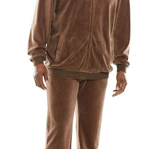 Trajes Deportivos de Terciopelo para Hombre, Diseño Ajustado para Uso Casual, Trajes Deportivos de Terciopelo de Manga Larga para Hombre - Product Image 5