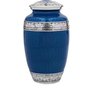 Urne de crémation en aluminium américain de haute qualité brun terreux Design souvenir de cendres commémoratives pour les funérailles de cendres humaines - Product Image 5