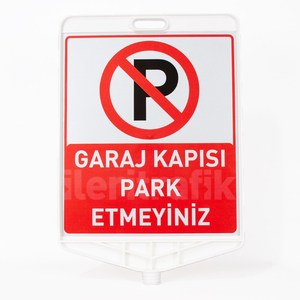Équipement de stationnement : Ensemble de délimiteurs de porte de garage avec panneau d'avertissement - Interdiction de stationnement - Product Image 6