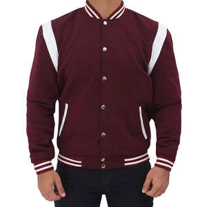 Chaqueta Universitaria Letterman para Hombre, Estilo Urbano Personalizado con Logotipo Frontal, Cuello Alto y Cremallera - Product Image 6