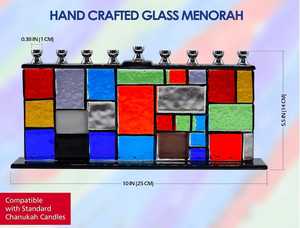 Lámpara de Hanukkah, Menorá de Cristal, Venta Directa de Fábrica, Velas al por Mayor - Product Image 6