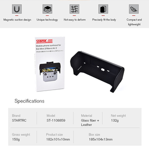 Pare-soleil pour télécommande <span class=keywords><strong>DJI</strong></span> RC-N1, compatible avec les smartphones de 4,4 à 7,0 pouces, pliable, anti-éblouissement, anti-rayures, portable - Product Image 6