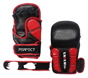 ถุงมือมวยหนังสำหรับผู้ใหญ่ถุงมือฝึกต่อสู้แบบมืออาชีพ - Product Image 1