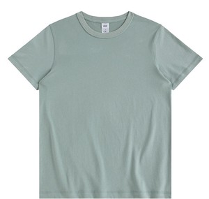 T-shirt col rond 100% coton 200g pour homme, couleur unie simple, manches courtes, hauts décontractés Offre Spéciale design vierge, sonneries peignées - Product Image 2