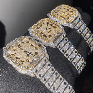 Reloj Mecánico Automático Miyota de Acero Inoxidable de Buena Calidad con Cristal Analógico y Moissanita para Hombre, Diamantes VVS, el Mejor de la Moda - Product Image 1