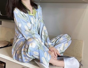 Recién llegado, ropa de dormir cómoda, estampado de talla grande, diseño de moda, conjunto de pijamas a juego para mujer, ropa sencilla, ropa de dormir para mujer - Product Image 3