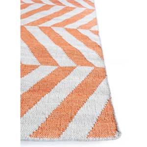 Alfombras Indusbar ADWV-13001 de Lana y Viscosa con Tejido Plano en Chevron Rojo y Naranja para Uso Doméstico - Product Image 4