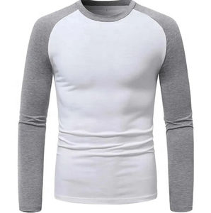 T-shirt à manches longues pour hommes T-shirt à col rond côtelé de haute qualité et de luxe pour hommes - Product Image 6