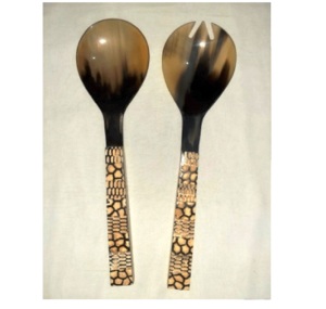 Produit de haute qualité vente chaude ensemble de bols fabriqué en Inde comprend un ensemble de service à salade en bois - Product Image 5