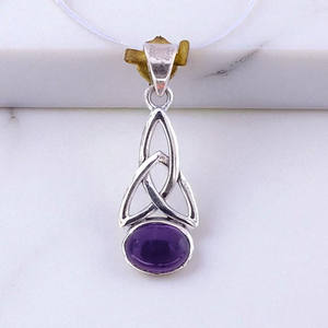 จี้หินอัญมณีเงินแท้ 925 สไตล์โบฮีเมียน ดีไซน์งานฝีมือ จี้เครื่องประดับแฟชั่นที่ดีที่สุดในราคาขายส่ง - Product Image 1