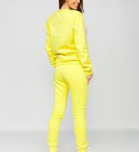 OEM <b>Women's</b> 2-Piece Street Wear Athletic Jogger Suit Flared Sweatpants and Breathable Sweatshirt Wholesale <b>Velour</b> <b>Tracksuit</b> - Product Image 4
