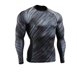Usine directe de haute qualité sur mesure BJJ MMA hommes Rash Guard respirant caractéristique en gros disponible - Product Image 5