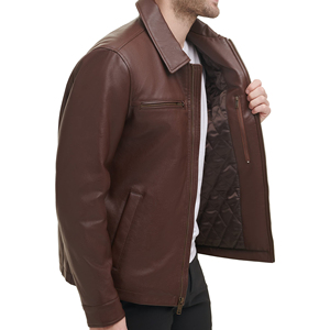 Nueva Llegada Chaquetas de Cuero Genuinas para Hombre Diseño Personalizado Chaqueta de Cuero Vintage Informal para Hombre para Uso Diario en 2026 - Product Image 4