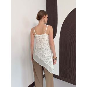 Blusa Asimétrica con Tirantes de Encaje - [object Object] - Product Image 5
