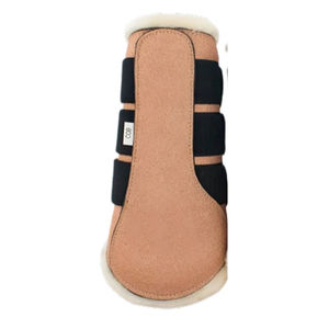 Botas de equitación de diseño superior Navy Brushing, con forro polar blanco, fabricadas en Pakistán. - Product Image 6