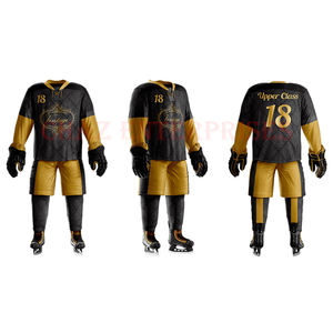 Maillot de hockey sur glace en maille respirante de haute qualité Kit d'uniforme de hockey personnalisable Service OEM pour vêtements d'équipe - Product Image 3