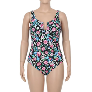 Maillot de bain en polyester et élasthanne à imprimé numérique grande taille, confortable, extensible, séchage rapide, vêtements de plage, maillot de bain, fête à la piscine d'été - Product Image 5