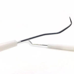 Raspador de sarro de doble punta de acero inoxidable, removedor Manual de dientes dentales, higiene, sonda exploradora, gancho, instrumentos quirúrgicos - Product Image 2