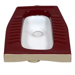 Vistaar large gamme rouge double couleur est accroupi casserole porcelaine exportation qualité sanitaire bas prix - Product Image 3