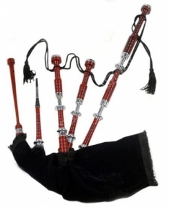 Cornemuse Highland écossaise prix usine | Prix de gros palissandre écossais cornemuse cornemuse avec sac de transport Instruments de musique - Product Image 3