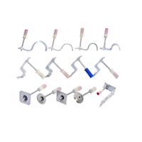 Mini-épingle décorative en acier de 32 mm pour fixation murale, avec tige lisse et tête bombée, pour fixation de tuyaux et clips de gaine décoratifs