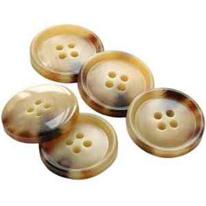 Botones de Cuerno de Vaca Natural Hechos a Mano, Ecológicos, de Moda, con 4 Agujeros, para Ropa, Auténticos, Acabados, Estilo Indio, 2026 - Product Image 1