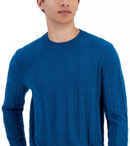 Suéter de cuello redondo de manga larga para hombre, Jersey de punto de algodón, nuevo diseño informal en blanco, suéteres transpirables de punto de alta calidad - Product Image 5