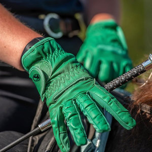 Guantes ecuestres estampados de verano e invierno, guantes protectores de cuero para montar a caballo para hombres, mujeres y niños para montar al aire libre a diario - Product Image 4