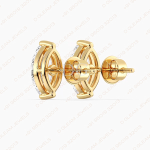 Boucles d'oreilles tendance en moissanite marquise à quatre griffes, forme flèche, en argent plaqué rhodium, 2 carats, cadeau de fiançailles et de mariage - Product Image 3