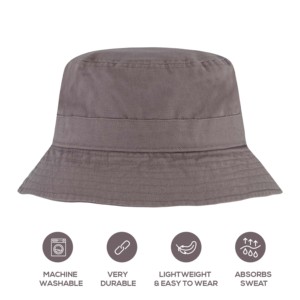 Sombrero de pescador unisex hecho a medida de alta calidad, sombrero de pescador protector solar gris para ciclismo y uso diario, venta al por mayor para uso informal - Product Image 2