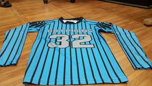 Fotos reales Pakistán Impreso Logo Personalizado Bordado Algodón Spandex Jersey Camiseta Hombres Manga Larga Casual Calidad Sublimación - Product Image 3