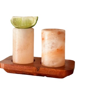 100% vasos de chupito de sal rosa del Himalaya pura diseño tallado Feng Shui ecológico para experiencias de bebida elevadas-Sian - Product Image 4