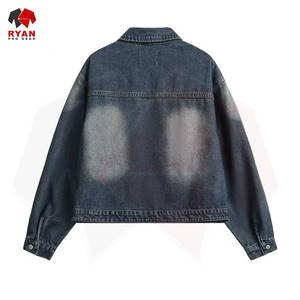 แจ็คเก็ตยีนส์ผู้ชายระดับพรีเมียม ติดกระดุม มีสีให้เลือกตามสั่ง ราคาโรงงานขายส่ง บริการ OEM และ ODM - Product Image 2