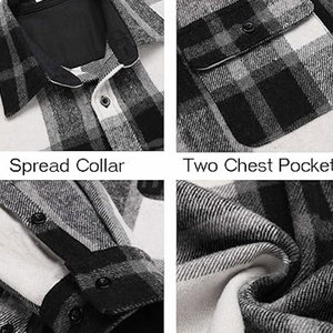 Camisa de Franela Ligera y Sólida, Material Ecológico Suave y Transpirable, Diseño Cómodo de Corte Regular, Perfecta para Viajes Casuales - Product Image 4