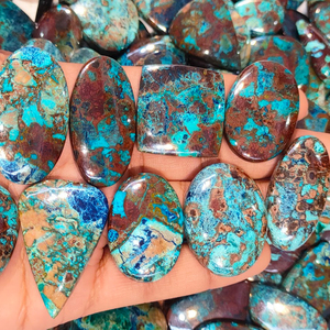 Est rrade ryhrysocolla hathattuckite aboabochon Holot de ryhrysocolla ememstone Fo Jewelry - Product Image 4