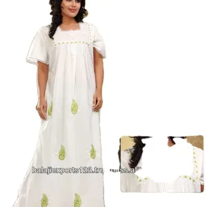 Hete Verkopende Witte Kleur Slaapkleding Met Bloemenprint Dames Nachtpak Sexy Night Voor Huwelijksreis Voor Bulkverkoop