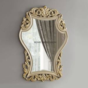 Espejo colgante de pared para interiores de Metal de último diseñador, espejo de pared elegante para interiores y exteriores de Color marrón de mayor calidad para gran oferta - Product Image 3