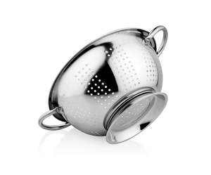 Passoire passoire en acier inoxydable avec poignée pratique pour tamis à pouding - Product Image 3