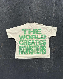 เสื้อยืดคอกลมสำหรับผู้ชายทรงพอดีตัว, เสื้อยืดลำลองพิมพ์ลาย100% ผ้าฝ้ายกันขน200ก. - Product Image 3