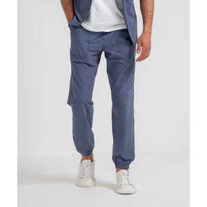 Pantalones de Verano Cómodos para Hombre, Modelo Chambre Joggers, en Azul/Gris, Tallas S-XXL - Product Image 4